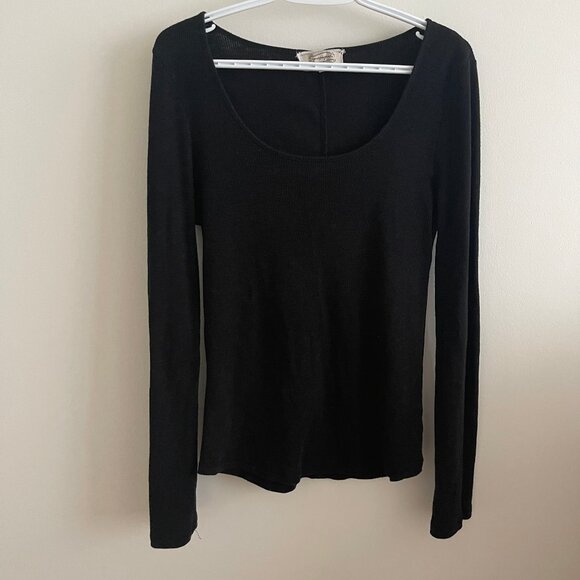 Propaganda Black Ribbed Long Sleeve - Picture 1 of 3